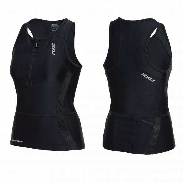 2XU Perform Tri singlet zwart dames WT3637a