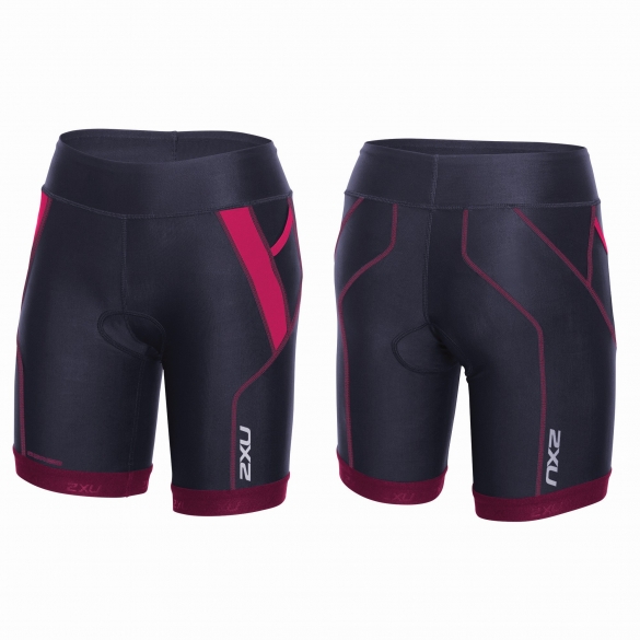 2XU Perform 7" Tri short zwart/paars dames WT3640bBAB/CBP