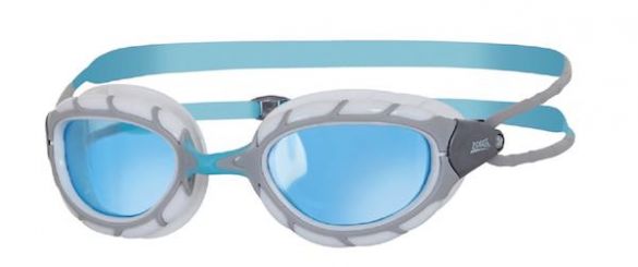 Zoggs Predator blauwe lens zwembril grijs/wit 327863