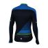 Sportful Gruppetto thermal fietsshirt lange mouw zwart/blauw/groen heren  1101696-043-VRR