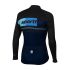 Sportful Stripe thermal lange mouw fietsshirt blauw/zwart heren  1101820-043