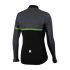 Sportful Giara warm lange mouw fietsshirt zwart/groen heren  1101823-287-VRR