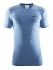 Craft Active Comfort roundneck short sleeve ondershirt blauw/pacific heren  1903792-1661