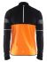 Craft Brilliant 2.0 thermal wind hardloopshirt lange mouw oranje/zwart heren  1904315-2576