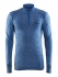 Craft Active Comfort Zip lange mouw ondershirt groen/shout heren  1904480-1620