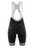 Craft Belle solo bibshort zwart/wit dames  1904975-9900