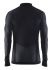 Craft Active intensity zip lange mouw ondershirt zwart/granite heren  1905338-999985-VRR