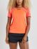 Craft Vent Mesh korte mouw hardloopshirt oranje dames  1908704-825000