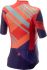 Castelli Talento korte mouw fietsshirt roze/paars dames  20069-992