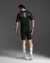2XU Aero Hex Tri top korte mouw Black/White Heren  MT7395A-BLK/WHT