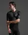 2XU Aero Hex Tri top korte mouw Black/White Heren  MT7395A-BLK/WHT