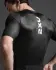 2XU Aero Hex Tri top korte mouw Black/White Heren  MT7395A-BLK/WHT