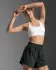 2XU Aero Mesh Medium Impact Bra White/Silver Reflective Dames  WR7348A-WHT/SRF