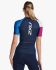 2XU Aero tri top korte mouw blauw dames  WT6666a-MDN/FTV