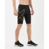 2XU Light Speed Compression Shorts Black/Gold Reflective Heren  MA5331b-BLK/GRF