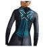 2XU Propel:2 lange mouw wetsuit zwart/blauw dames  WW4993c-BLK/ALO