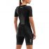 2XU Perform korte mouw trisuit zwart dames  WT6060D-BLK/SDW