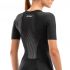 2XU Perform korte mouw trisuit zwart dames  WT6060D-BLK/SDW