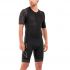 2XU Compression korte mouw trisuit zwart/goud heren  MT5516D-BLK/GLD