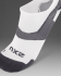 2XU Vectr Ultralight No Show hardloopsokken White/Grey unisex  UA7027E-WHT-GRY