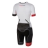 Castelli Free sanremo tri suit korte mouwen heren wit/rood 16073-123  16073-123