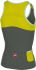 Castelli Solare top mouwloos grijs/fluo geel dames  17064-089