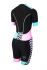 Zone3 Activate plus korte mouw trisuit Zebra fly dames  TS18WACPS101