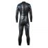 Aquaman Rafale lange mouw wetsuit zwart/blauw heren  ARA22