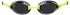 Arena Cobra Swipe zwembril donkergrijs/geel  004195-200
