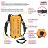 BTTLNS Kronos 1.0 safeswimmer backpack zwemboei 28 liter geel  0121004-032