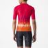 Castelli Climber's 4.0 korte mouw fietsshirt rood/oranje dames  4524053-081