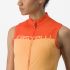 Castelli Velocissima mouwloos fietsshirt oranje dames  4522066-866