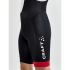 Craft Core Endurance bibshort zwart/rood heren  1910529-999430