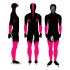 Craft Speed schaatspak CB zwart/roze unisex  940156-9469