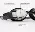 Form Slimme Zwembril met Smart Display  FSG200-SG-BK