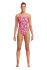 Funkita Pink Pieces diamond back badpak dames  FS11L71028