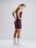 Fusion High Rise Short Tights bordeaux dames  1270-BOR