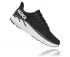 Hoka One One Clifton 7 wide hardloopschoenen zwart heren  1110534-BWHT