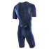 Orca 226 Perform aero race korte mouw trisuit blauw/groen heren  JVDD88