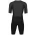 Orca Athlex Aero race trisuit korte mouw zwart/zilver heren  MP11