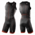 2XU Perform Full Front Zip trisuit zwart/blauw heren     MT3859d