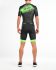 2XU Compression korte mouw trisuit zwart/groen heren  MT4838d-BLK/GLG