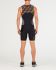 2XU Active mouwloos trisuit zwart/oranje heren  MT4862d-BLK/RFO