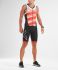 2XU Compression mouwloos trisuit zwart/rood heren  MT5517D-BLK/WFL