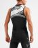 2XU Compression mouwloos tri top zwart/wit heren  MT5519a-BLK/BLW