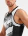 2XU Compression mouwloos tri top zwart/wit heren  MT5519a-BLK/BLW