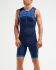 2XU Active mouwloos trisuit blauw heren MT5540d  MT5540d-NVY/LBP