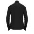 Odlo Essential Ceramiwarm (zip) hardloopshirt lange mouw zwart dames  313641-15000