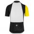 Assos SS.cento evo8 korte mouw fietsshirt zwart/geel heren  112026233