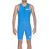 Arena ST front zip mouwloos trisuit blauw heren  AR1A918-88